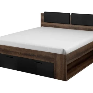 Bästa pris Bovera Sängram 140x200 Teak/Svart - Möbler