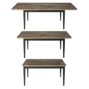 Ivreri Förlängningsbart Matbord 160 cm Khaki/Natur - Möbler Nyhet