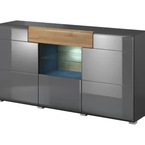 Snabb leverans Toreno Sideboard 39x159 cm Antracit/Natur - Förvaring