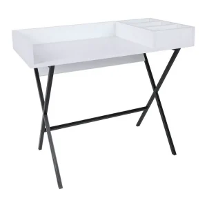Billigare Levents Sminkbord 100 cm Vit/Svart - Möbler