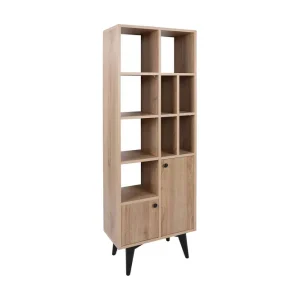 Snabb leverans Celesse Bokhylla 174x60 cm Natur - Förvaring