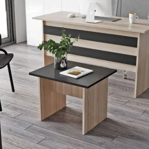 Okani Skrivbord 140 cm med Fotpall Natur/Svart - Möbler Populär
