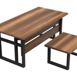 Numandro Skrivbord 180 cm Teak/Antracit - Möbler Erbjudande