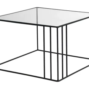 Wijkan Soffbord 55 cm Glas/Svart - Möbler Reapris