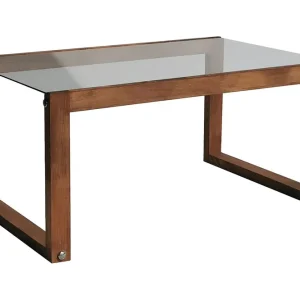 Kuselov Soffbord 85 cm Natur/Glas - Möbler Fynd