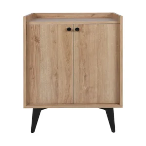 Beställ nu Kastelas Sidobord 70 cm Natur/Svart - Möbler