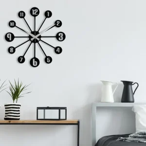 Endast denna vecka Enzoclock - S014 Svart - Inredning