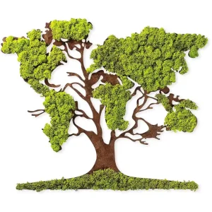 Säker betalning Tree 2 Canvastavla Grön/Brun - Inredning