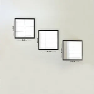 Sarata Spegel Silver/Svart - Inredning Billigare