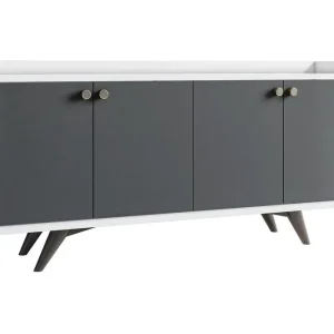 Ruigoord Avlastningsbord 150 cm Antracit/Vit - Möbler Nyhet