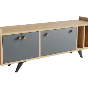 Midelt Tv-bänk 150 cm Antracit/Natur - Möbler Fynd