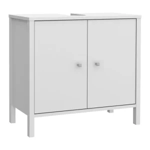 Populärt val Elsassona Tvättställsskåp 35x64 cm 2 Skåp Vit - Förvaring