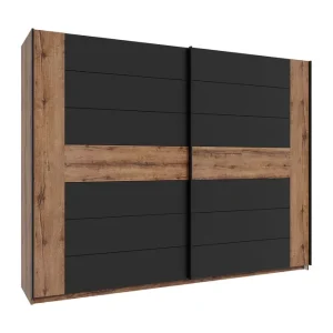 Melnik Garderob 62x270 cm Brun/Svart - Förvaring I lager
