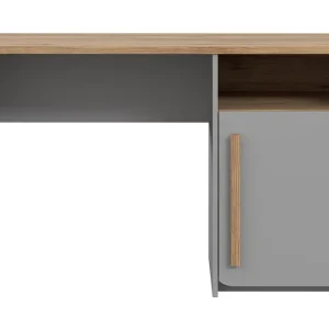 Ahmetbay Skrivbord 120 cm Grå/Brun - Möbler Snabb leverans