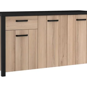 Beställ idag Konitsa Sideboard 52x160 cm Brun/Svart - Förvaring