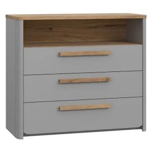 Snabb frakt Ahmetbay Byrå 41x99 cm Grå/Brun - Förvaring