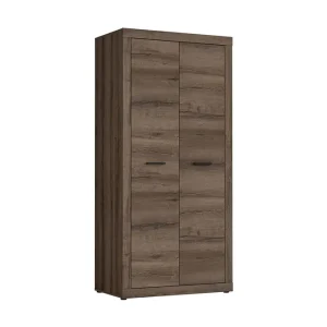 Elhovo Garderob 52x94 cm Brun - Förvaring Rea