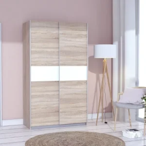 Säker betalning Amyracle Garderob 62x121 cm Vit/Brun/Grå - Förvaring