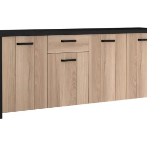 Konitsa Sideboard 52x210 cm Brun/Svart - Förvaring Populär