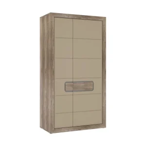 Corlius Garderob 55x109 cm Beige/Brun - Förvaring I lager