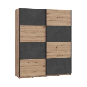 Kocherinovo Garderob 62x171 cm Brun/Grå - Förvaring Populärt val