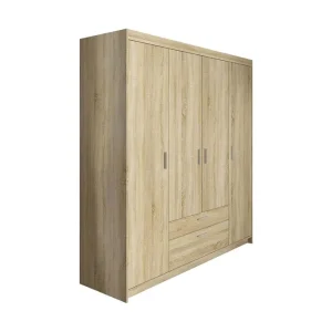 Billig Norrbyn Garderob 53x190x176,3 cm Sonomaek - Förvaring