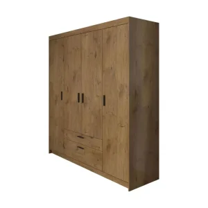 Norrbyn Garderob 53x190x176,3 cm Natur - Förvaring Expressleverans