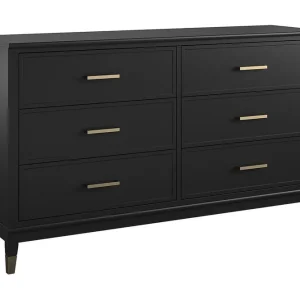 Populär CosmoLiving Westerleigh Byrå 144x41 cm Svart/Guld CosmoLiving - Förvaring