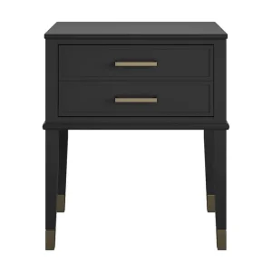 Begränsat erbjudande CosmoLiving Westerleigh Sidobord 60 cm Svart/Guld CosmoLiving - Möbler