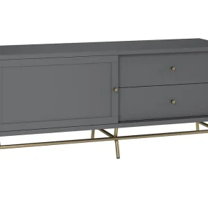 Sänkt pris CosmoLiving Nova Tv-bänk 150x48 cm Grafitgrå CosmoLiving - Möbler