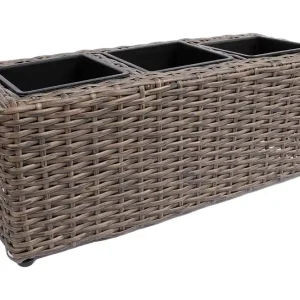 Begränsat erbjudande Wicker Odlingslåda 48x18xH18 cm Mörkbrun - Utemöbler & utemiljö