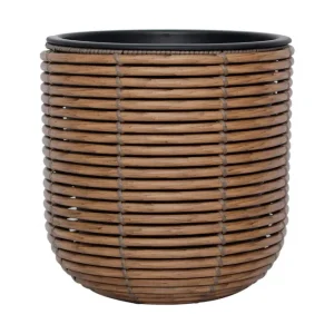 Snabb frakt Wicker Blomkruka D27xH28 cm Brun - Inredning