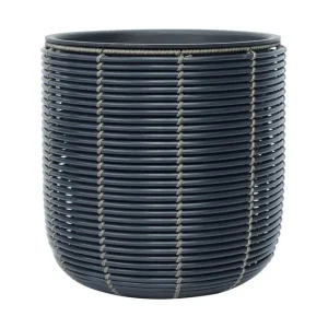 Wicker Blomkruka D35xH36 cm Svart - Inredning risnedsättning