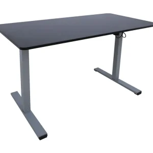 Skrivbord Ergo Optimal med motor 120x60 cm Svart/Grå - Möbler Premium