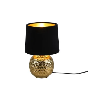 Trio Lighting Sophia Bordslampa E14 svart/ guld Svart/Guld - Belysning Beställ idag