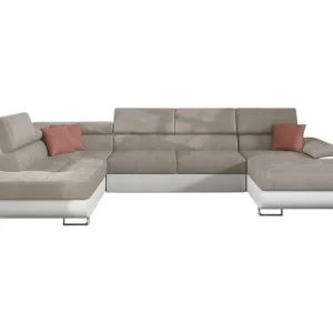 Reginia Bäddsoffa m. Divan och Schäslong Förvaring 4-sits Beige - Möbler Rabatt