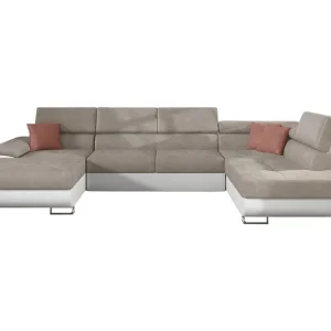 Endast denna vecka Reginia Bäddsoffa m. Divan och Schäslong Förvaring 4-sits Beige - Möbler