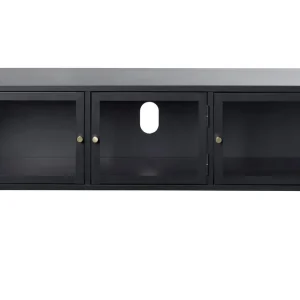 Umbri Tv-bänk 132 cm Svart - Möbler Erbjudande