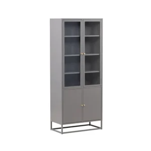 Venture Home Bakal Bokhylla 80x40,5x190 cm Ljusgrå - Förvaring Expressleverans