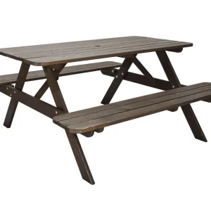 Nancie Picknickbord 150 cm Brun - Utemöbler & utemiljö Expressleverans
