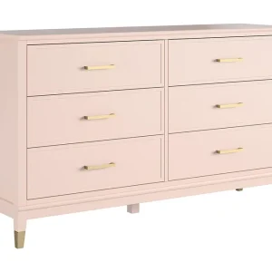 Byrå Westerleigh med 6 lådor Rosa - Förvaring Beställ idag