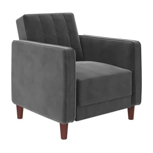 Sista chansen Fåtölj Pin Tufted Grå - Möbler