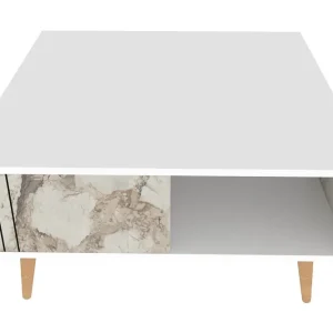 Andifli Soffbord 89,6x46,5x89,6 cm Vit - Möbler Nedsatt pris