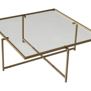 I lager Telence Soffbord 85x35x85 cm Guld - Möbler
