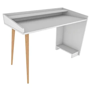 Kundfavorit Andifli Skrivbord 59x88,3x121,8 cm med förvaring Vit - Möbler