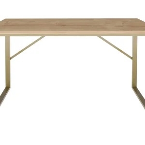 Vinresk Skrivbord 60x74x120 cm Guld/Brun - Möbler Rabatter