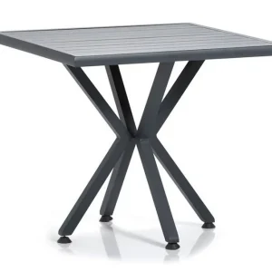Rabatt Givrezac Matbord Utomhus 90x90x90 cm Grå - Utemöbler & utemiljö