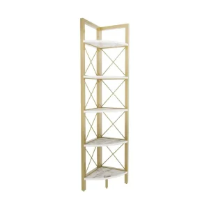 Desgrar Bokhylla 30,5x160 cm Guld - Förvaring Populär