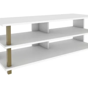 Andifli Tv-bänk 120x47,4 cm Guld - Möbler Nyhet