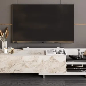 Andifli Tv-bänk 165x41 cm Vit - Möbler Expressleverans